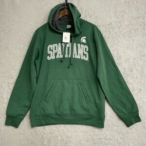 NEW Michigan State Spartans Men's M Green Hoodie Sweatshirt